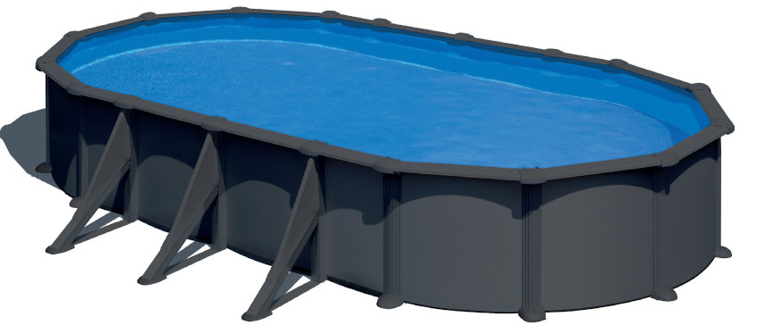 Piscina Anthracite Ovale 120 cm