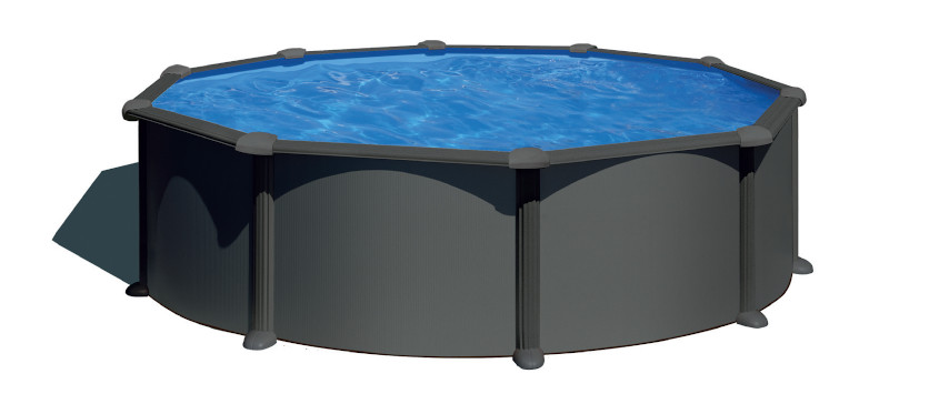 Piscina Anthracite Tonda 120 cm