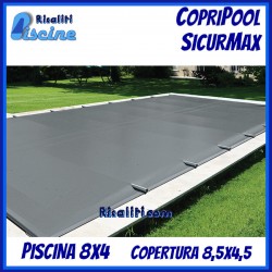 Copertura Piscina Sicurezza CopriPool SicurMax Barre Alluminio 8x4