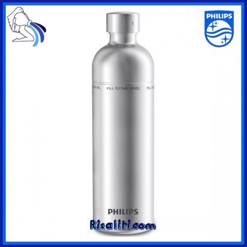 Bottiglia Acciaio Inox 1 l Gasatore Acqua GoZero Philips