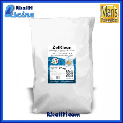 ZelKlean Filtrante Per Filtri a Sabbia Sacco 25 kg - come 35 sabbia