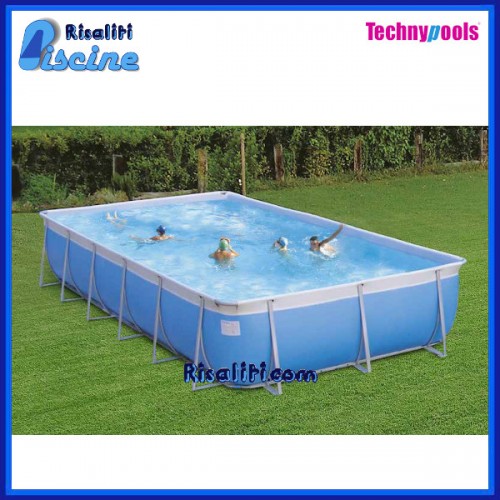 Piscina Rettangolare Fuori Terra 650x390xh147 Technypools California TOP 650