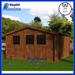 Casetta Vallauris Marrone Prodotti Piscina 34 mm 414x403xh229 cm