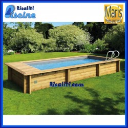 Piscina Legno Fuori Terra New York rettangolare 314x300xh133