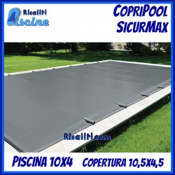 Copertura Piscina Sicurezza CopriPool SicurMax Barre Alluminio 10x4