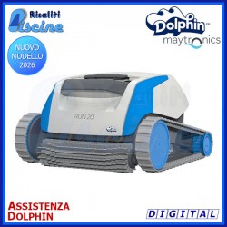 Dolphin Digital RUN20 Robot Pulitore Piscina Fondo Pareti