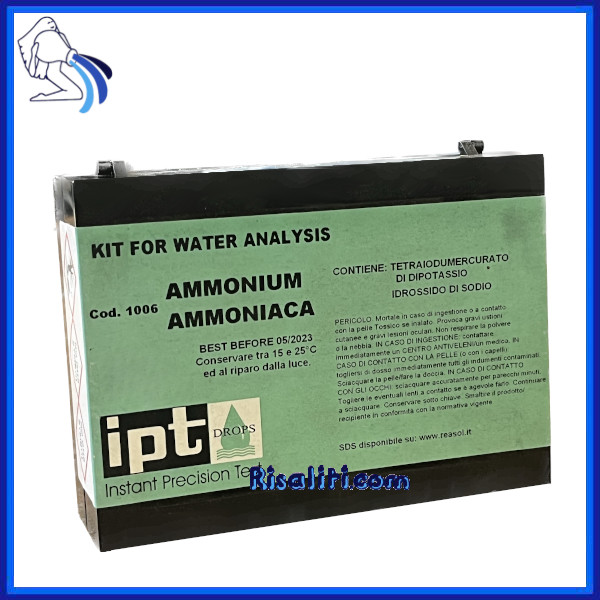 Kit analisi IPT ammoniaca depurazione acqua www.risaliti.com