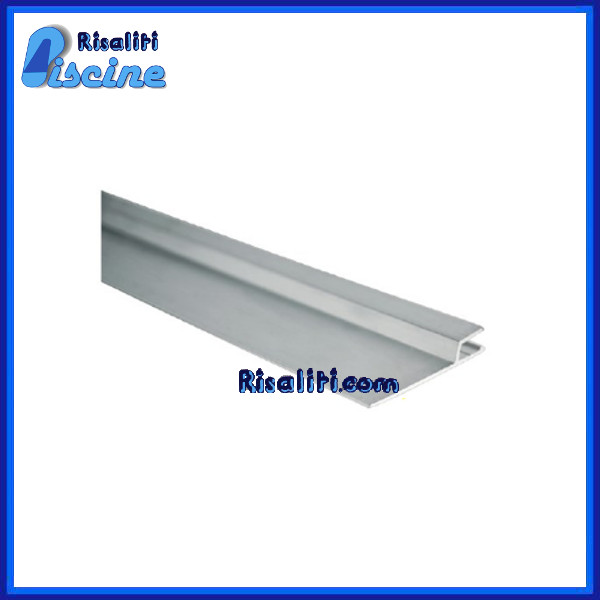 Profilo Fissaggio Orizzontale Piscina Alluminio 2 m www.risaliti.com