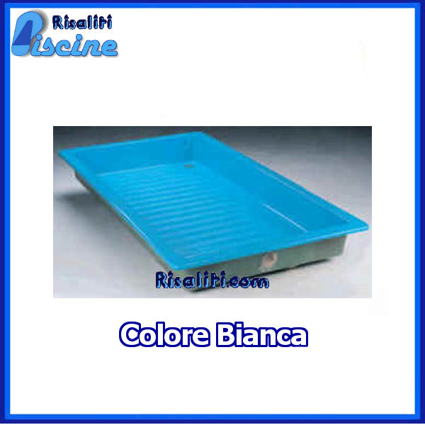 Vasca lavapiedi piscine pubbliche 2x1 m BIANCA www.risaliti.com