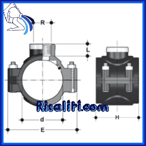 Ruba Acqua Presa Staffa PVC Piscina 50fx1.2f www.risaliti.com