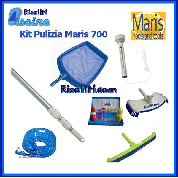 Kit pulizia Piscine 700 Maris www.risaliti.com