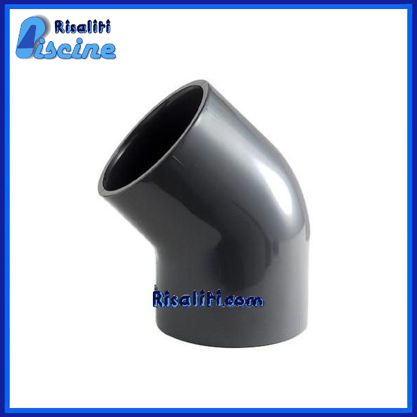 Raccordo Gomito 45 PVC raccorderia piscine www.risaliti.com