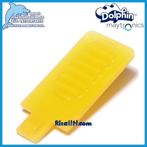 9985445 Ricambio Robot Dolphin Piscina Aletta Gialla Chiusura Base Sacco www.risaliti.com