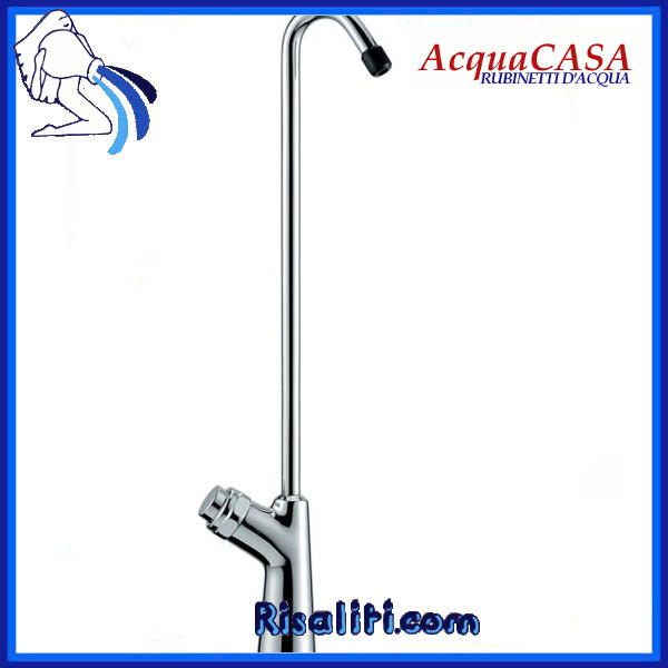 Rubinetto 1 via Push High purificatori cucina acqua depurata liscia www.risaliti.com
