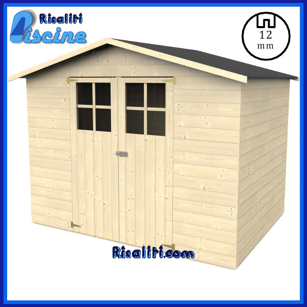 Casetta Lodum Prodotti Piscina 12 mm 262x202xh200 cm www.risaliti.com