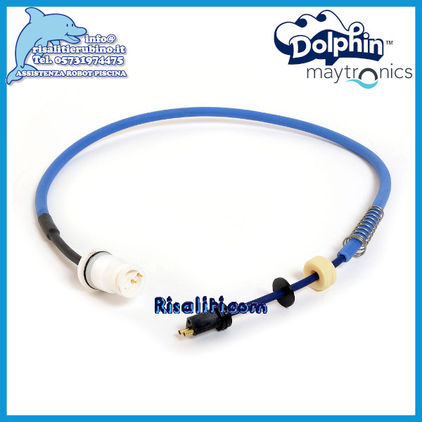 Swivel Cavo Ricambi Robot Dolphin 2 Fili 1,2 m Molla Maschio 9995793-RC-DIY www.risaliti.com