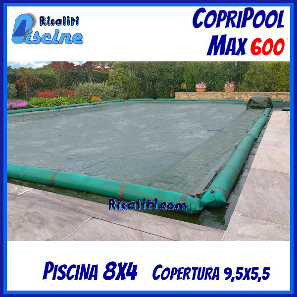 CopriPool Max 600 CON TUBOLARI 8x4 www.risaliti.com