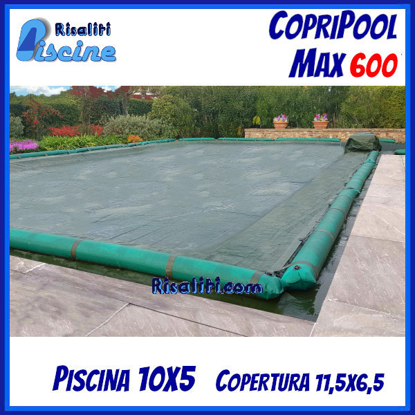 CopriPool Max 600 CON TUBOLARI 10x5 www.risaliti.com