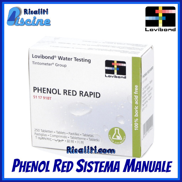 Reagenti PHENOL RED Lovibond Sistema Manuale Piscine www.risaliti.com