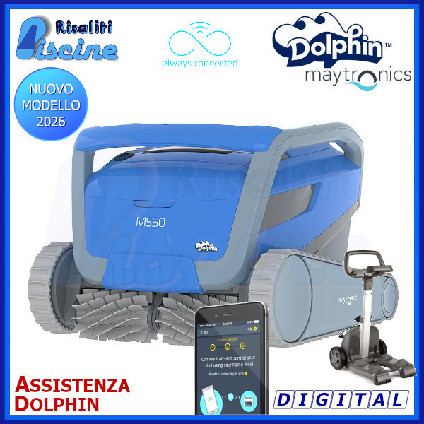 Dolphin M550 Digital Robot Pulitore Piscina www.risaliti.com