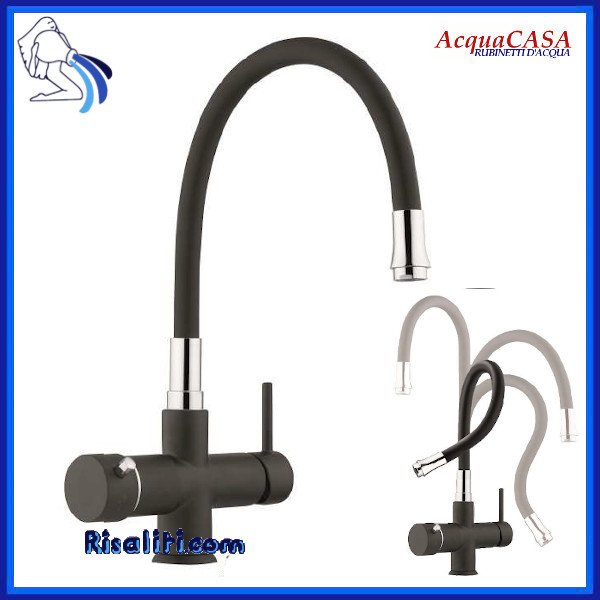 Rubinetto Miscelatore 5 vie Folk5 purificatori cucina acqua depurata liscia frizzante fredda www.risaliti.com