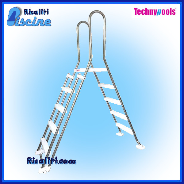 Scaletta Sicurezza Piscine Fuori Terra 135 Technypools Inox www.risaliti.com
