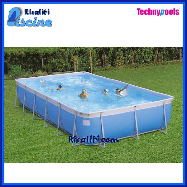 Piscina Rettangolare Fuori Terra 650x390xh147 Technypools California TOP 650 www.risaliti.com