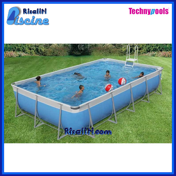 Piscina Rettangolare Fuori Terra 1440x390xh125 Technypools California 1500 www.risaliti.com